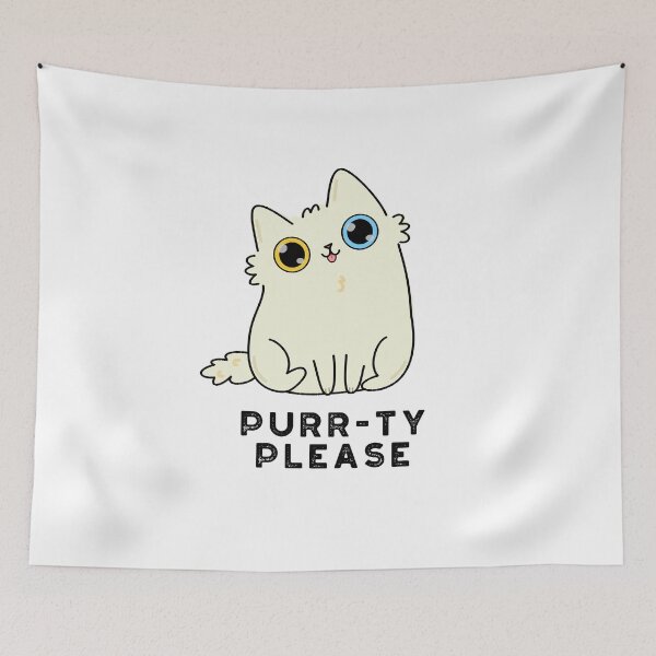 Item preview, Purr-ty Please Funny Kitty Cat Puns  designed and sold by punnybone.
