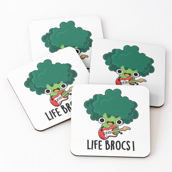 Item preview, Life Brocs Funny Broccoli Puns  designed and sold by punnybone.