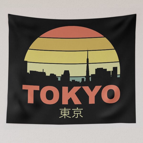 Item preview, Tokyo Retro Sunset designed and sold by Heedee Design.