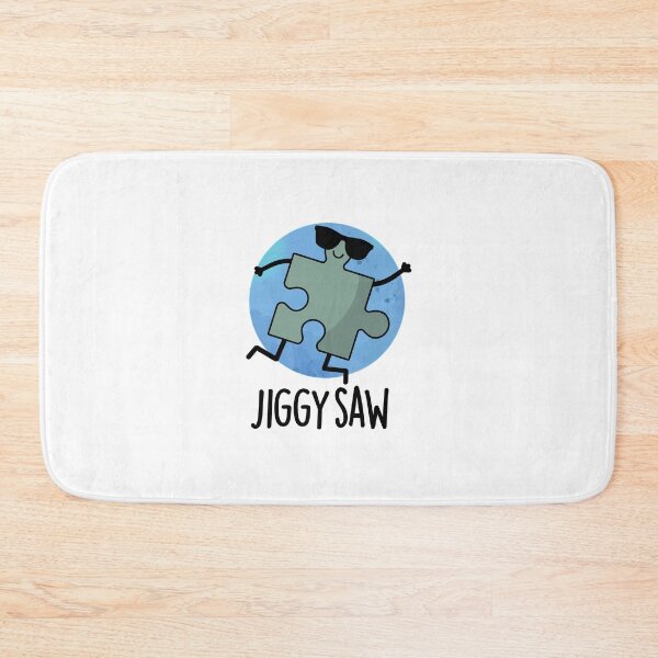 Item preview, Jiggy Saw Cute Dancing Jigsaw Puzzle Pun designed and sold by punnybone.