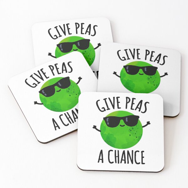 Item preview, Give Peas A Chance Positive Pea Puns  designed and sold by punnybone.