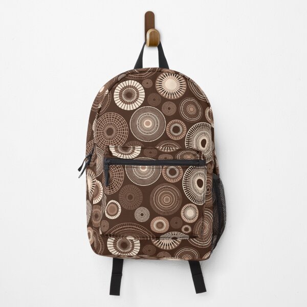 Item preview, Pattern of concentric circles in brown and white designed and sold by colorofmagic.