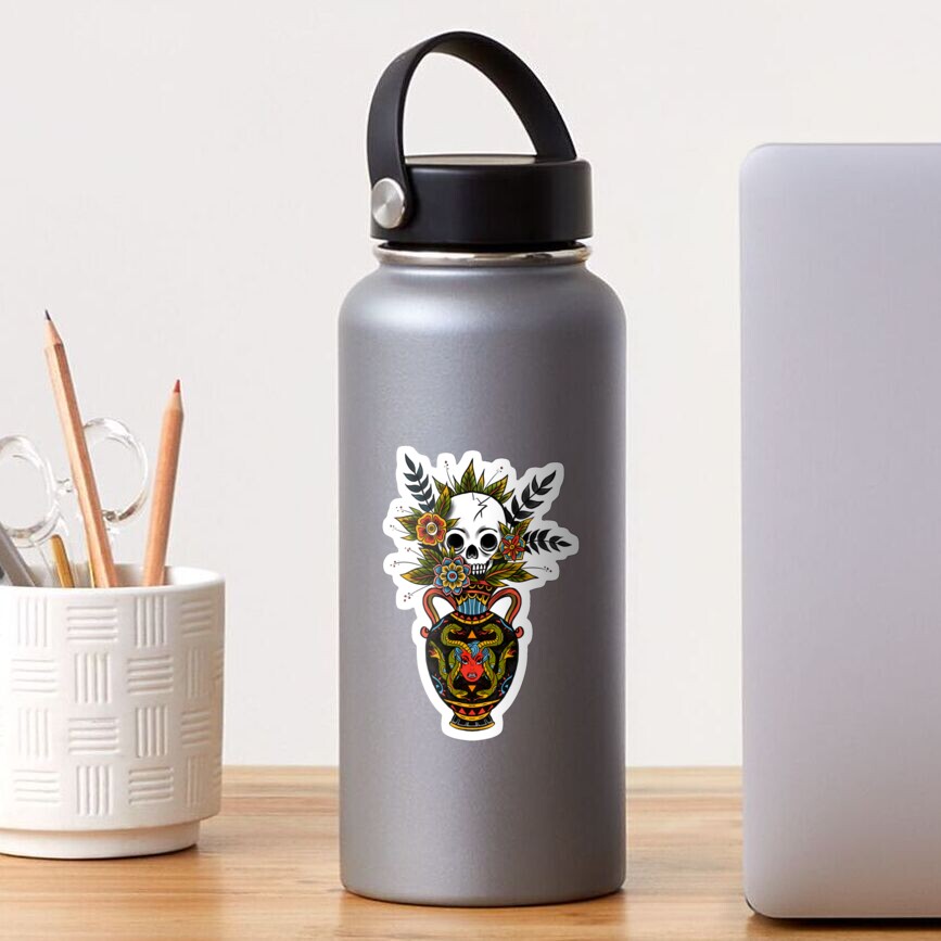 Mrs. Bouquet - traditional tattoo design - color Sticker