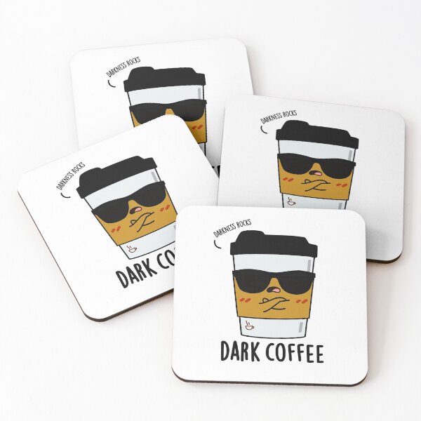 Item preview, Dark Coffee Funny Drink Puns  designed and sold by punnybone.