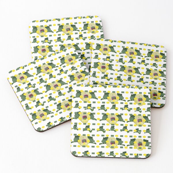 Item preview, Dotted dashed patterned flowers designed and sold by Fabrifrank.
