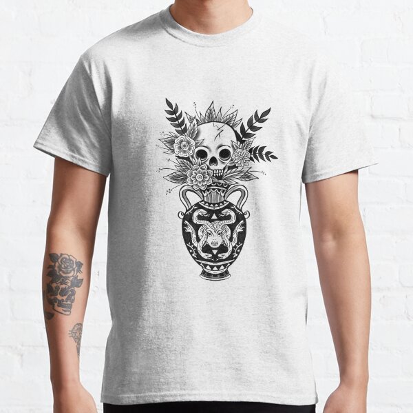 Mrs. Bouquet - traditional tattoo design - Black & Grey Classic T-Shirt