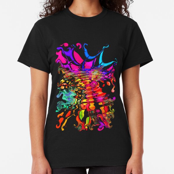 Fractal Splash 2 Classic T-Shirt