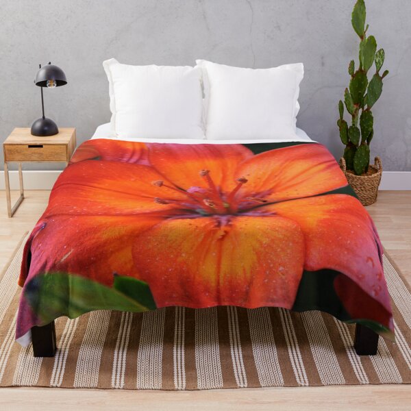 Item preview, Red and orange asiatic hybrid lily designed and sold by FunkiFunki.