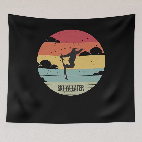 Item preview, Ski ya later See you later Skiing Retro Vintage designed and sold by maddinstgt.