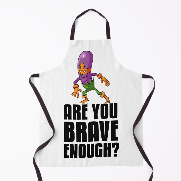 Item preview, Purple Eggplant Hero Are You Brave Enough? Foodietoon Superhero Aubergine Brinjal designed and sold by ProjectX23.