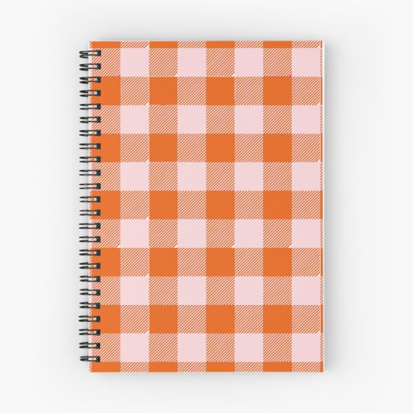 Item preview, white and orange Plaid Pattern. designed and sold by ThebestArtshop.