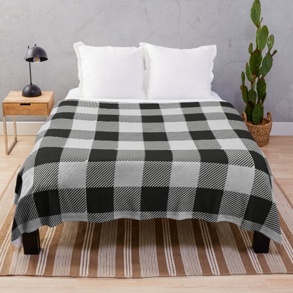 Item preview, white and Black Plaid Pattern designed and sold by ThebestArtshop.