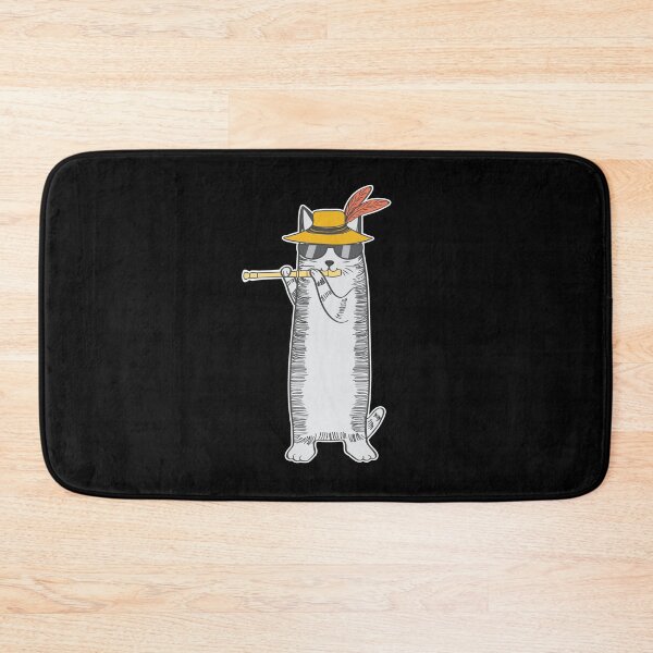 Item preview, Cool Cat Wearing Sunglasses Playing The Flute designed and sold by CarterFunTees.
