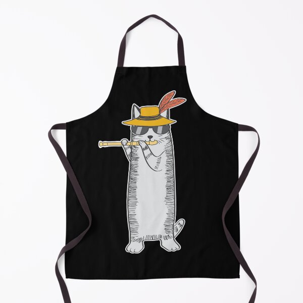 Item preview, Cool Cat Wearing Sunglasses Playing The Flute designed and sold by CarterFunTees.