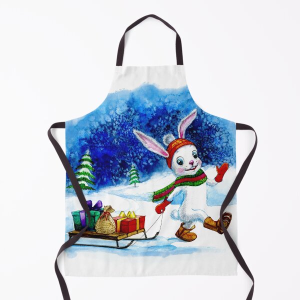 Item preview, Bunny carryng a sled with gifts. designed and sold by Natalia Tan.