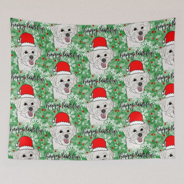 Item preview, Happy pawlidays little doggo  designed and sold by Lauryn Elder.