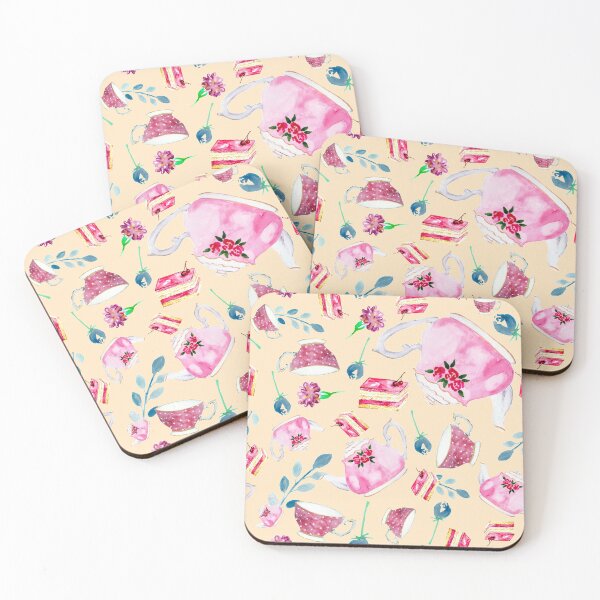 Item preview, Cute Watercolor Afternoon Tea Party  designed and sold by kristinedesigns.