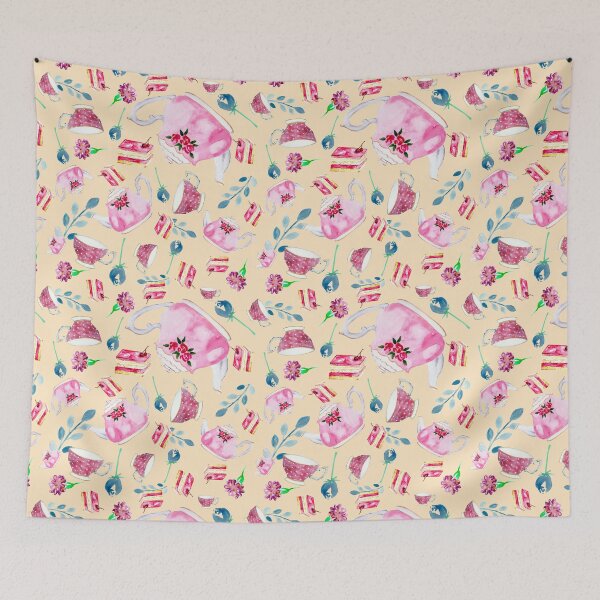 Item preview, Cute Watercolor Afternoon Tea Party  designed and sold by kristinedesigns.