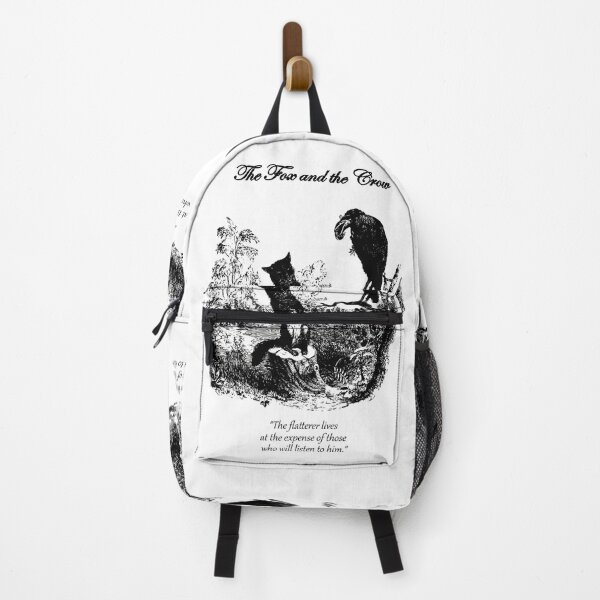 Item preview, The Fox and the Crow - The flatterer lives at the expense of those who will listen to him - Aesop's Fable -  designed and sold by Vintage-TM.