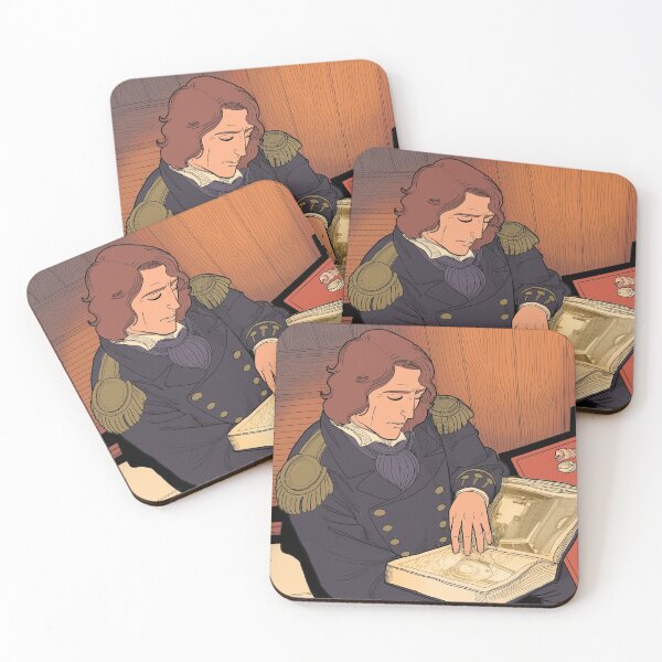 Item preview, James Fitzjames at desk designed and sold by VikkiComics.