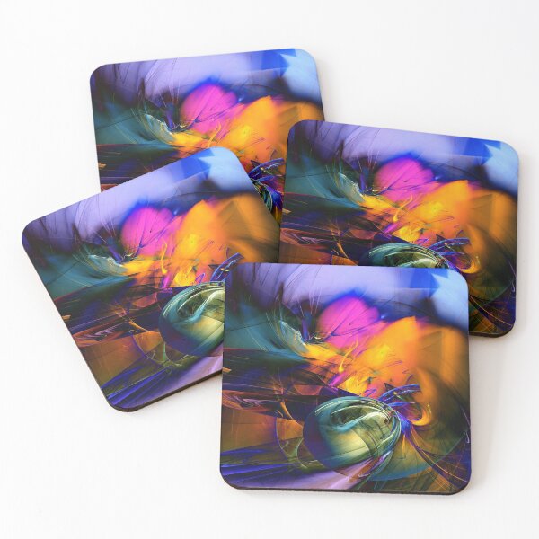 Item preview, Dragonfly Dreams—Fractal Art, Vivid and Painterly, Math Art, Science Art, Nature Abstract, Moody, Expressive, Math in Nature, Emotion, Deep Thoughts, Thinking designed and sold by technochroma.