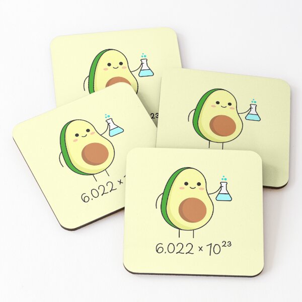 Item preview, Cute Avocado Chemist. Avogadro's Number Pun.  designed and sold by TashaVector.