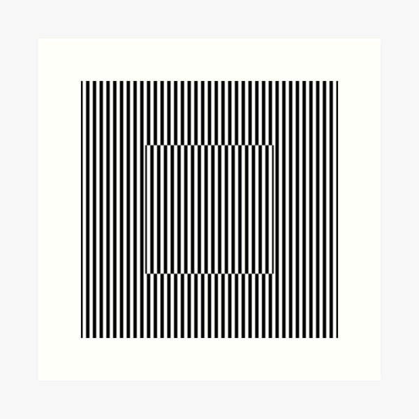 Vertical Symmetrical Strips Art Print