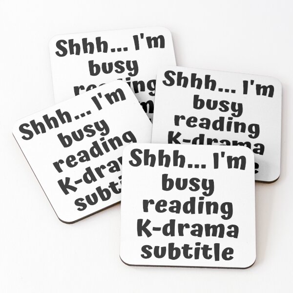 Item preview, Shh Im busy reading kdrama subtitle voice designed and sold by KdramaSayQuote.