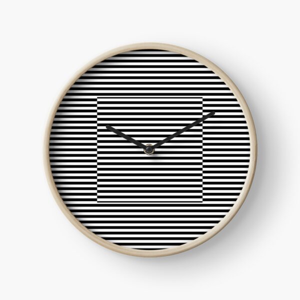Horizontal Symmetrical Strips Clock