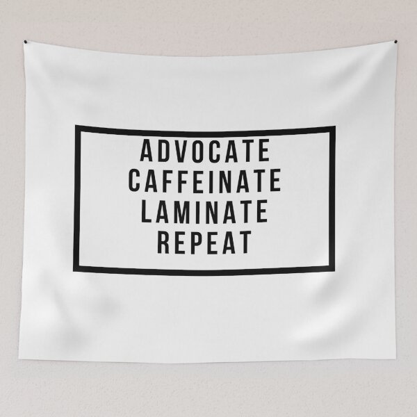 Item preview, Advocate Caffeinate Laminate Repeat designed and sold by jpremiumdesigns.