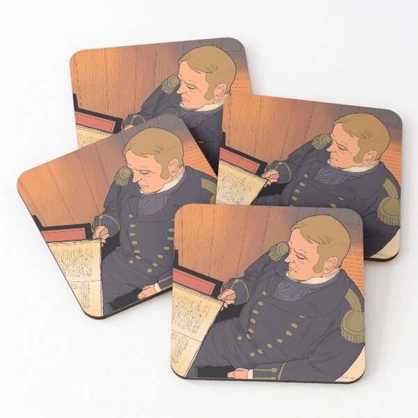 Item preview, Francis Crozier at desk designed and sold by VikkiComics.