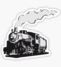 dampflok railroad locomotive romance Sticker