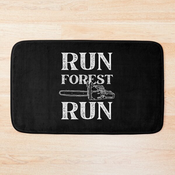 Item preview, Run Forest Run Lumberjack Chainsaw Retro design designed and sold by JulianoZn97.