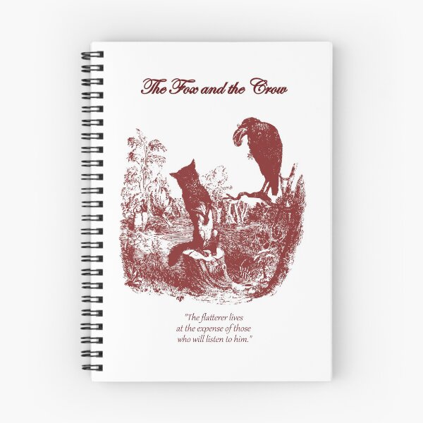 Item preview, The Fox and the Crow - Aesop's Fable - Pink Scenery English Style designed and sold by Vintage-TM.