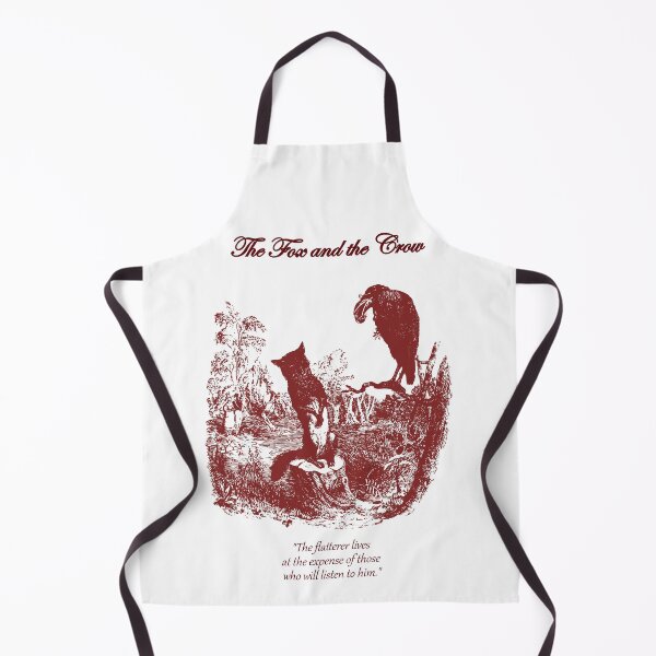 Item preview, The Fox and the Crow - Aesop's Fable - Pink Scenery English Style designed and sold by Vintage-TM.
