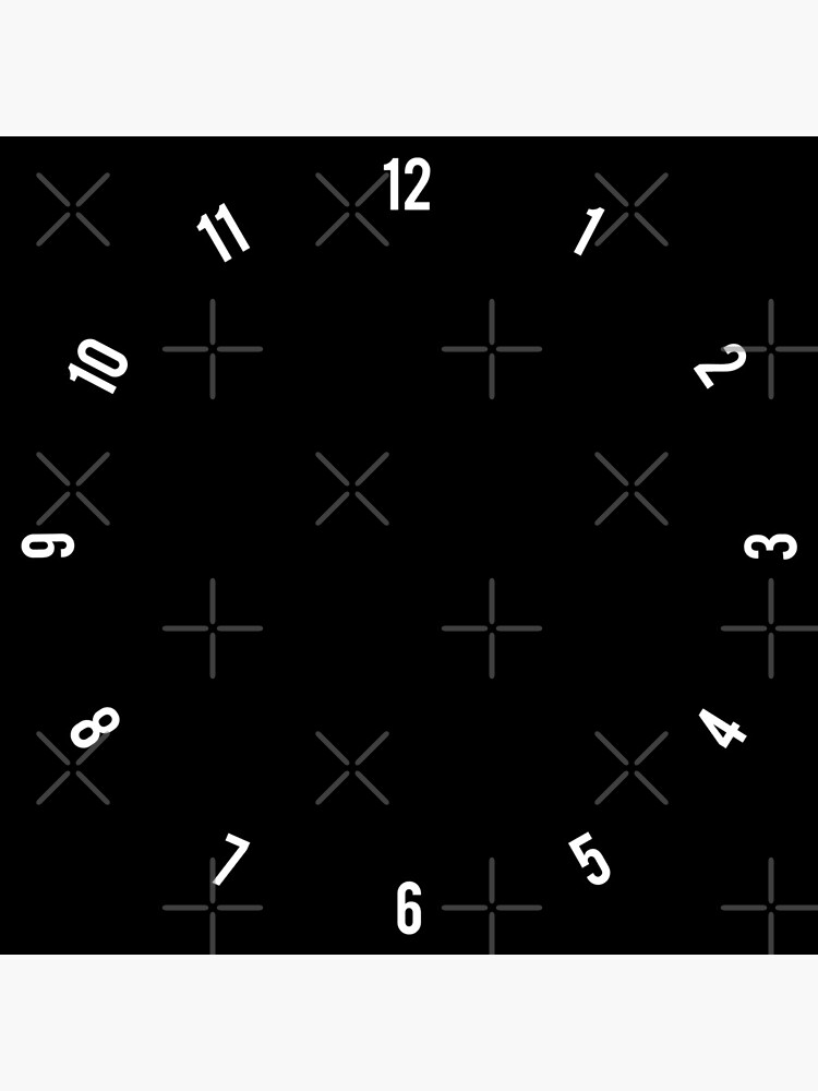 Black & White Clock by scottyboxa