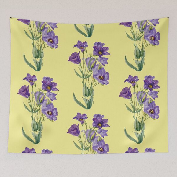 Item preview, Eustoma russelianum Texas Bluebell    pretty purple flowers designed and sold by domdjs4239.