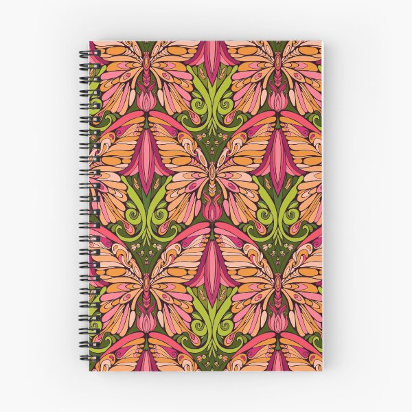 Item preview, colorful pattern of butterfly and floral elements designed and sold by Nadiiaz.
