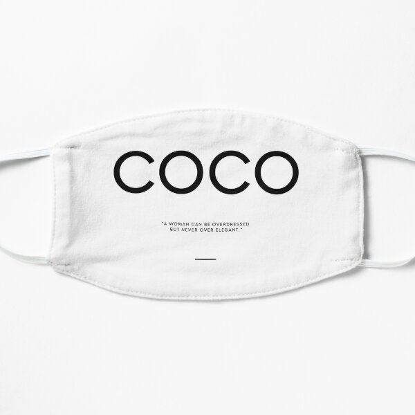 Masques En Tissu Sur Le Theme Coco Chanel Redbubble