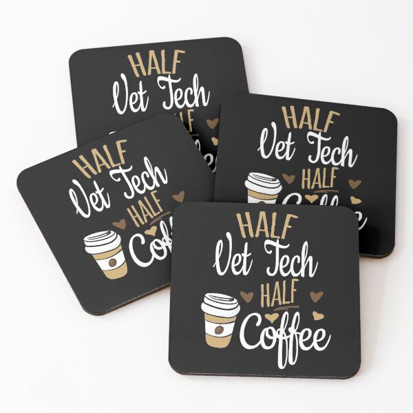 Item preview, Half Vet Tech Half Coffee, Funny Vet Tech Gift designed and sold by Ripper19.