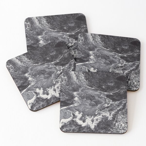 Item preview, Black Marble with White Pattern designed and sold by KM KAMRON.