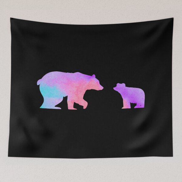 Item preview, Purple Watercolor Bears designed and sold by Hedda Young.