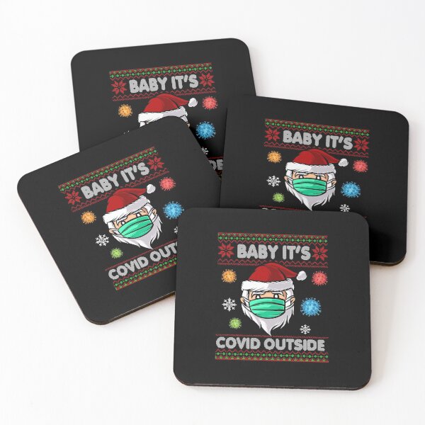 Item preview, Baby It's Covid Outside Santa Ugly Christmas Sweater designed and sold by kenishahembree.