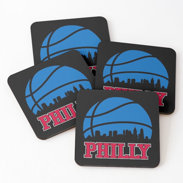 Item preview, Retro 76ers baloncesto horizonte de la ciudad de Filadelfia designed and sold by pixeljamz.