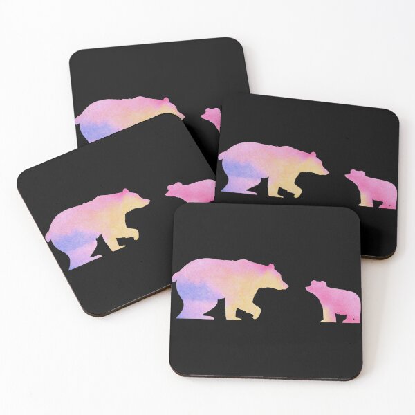 Item preview, Pink Watercolor Bears designed and sold by Hedda Young.