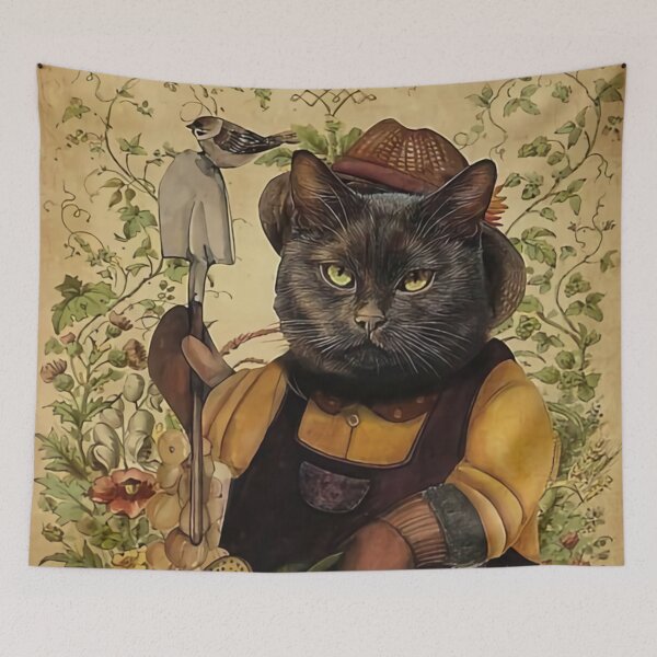 Item preview, Cat Works Gardener designed and sold by harisxilau.