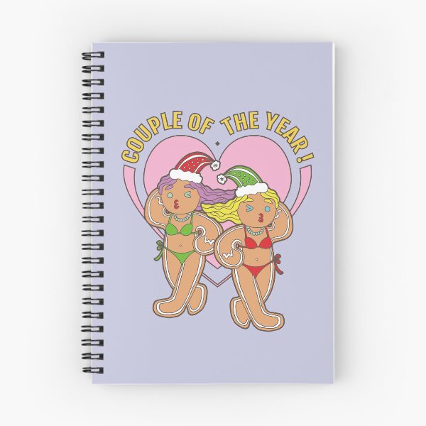 Item preview, Gingerbread Lesbian Lover- Couple of the Year | Purple Background | Curious Eyeball designed and sold by CuriousEyeball.