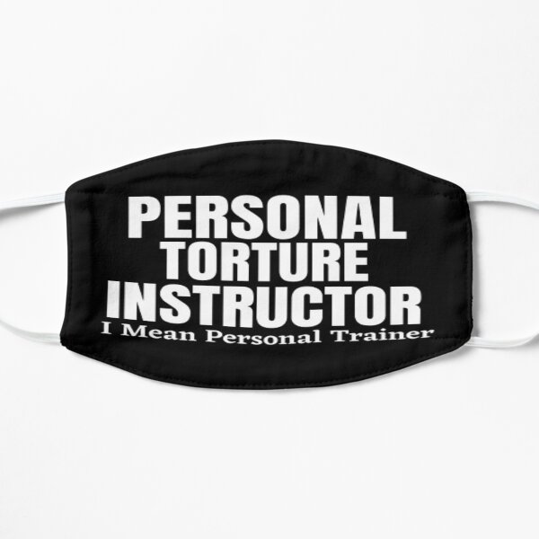 Instructeur de torture personnelle (je veux dire entraîneur personnel) Drôle Masque sans plis