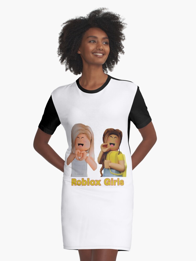 Roblox Girls Character Graphic T Shirt Dress By Katystore Redbubble - black roblox girl t shirt