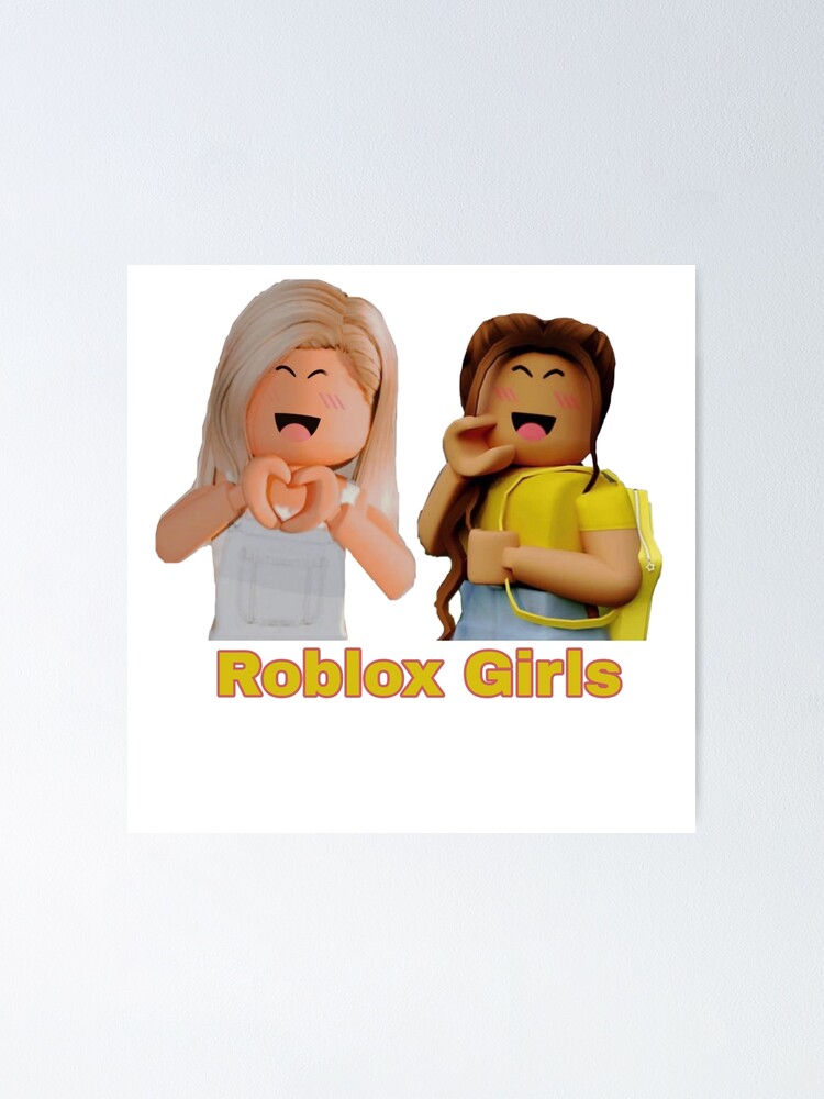 Roblox Girls Character Poster By Katystore Redbubble - roblox girls pictures